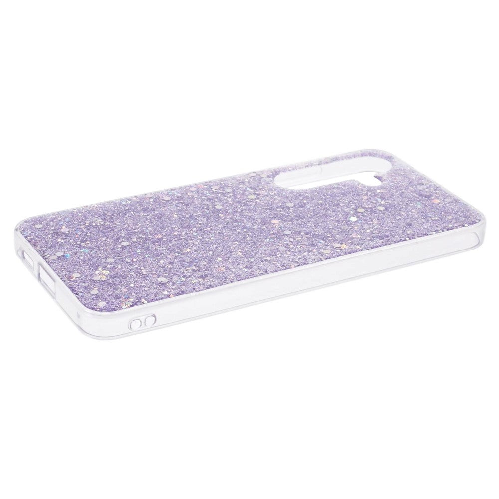 Samsung Galaxy S24 Skal - Lila Glitter