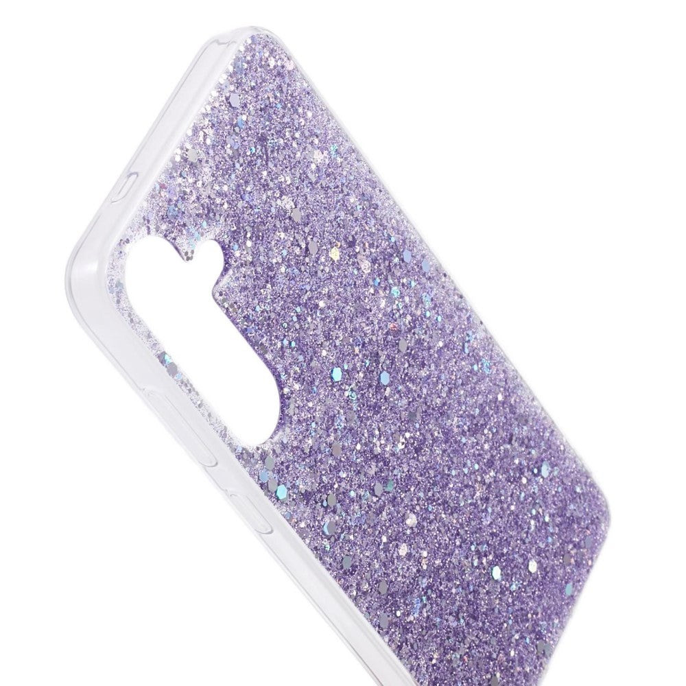 Samsung Galaxy S24 Skal - Lila Glitter