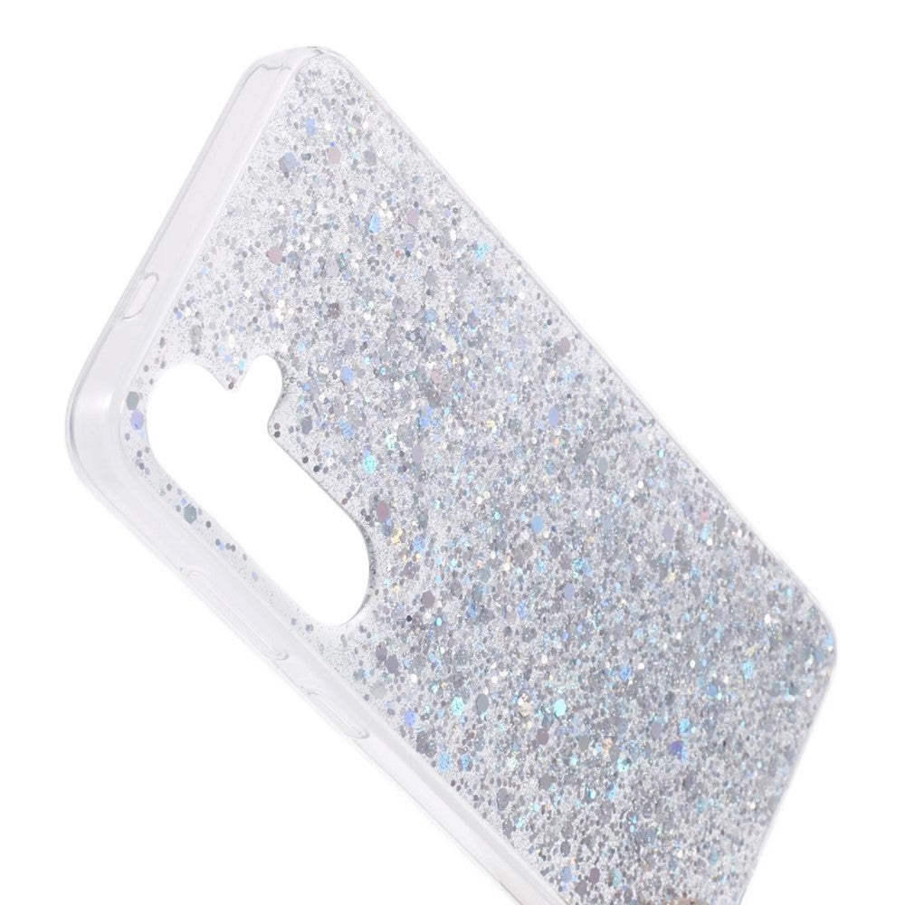 Samsung Galaxy S24 Skal - Silver Glitter