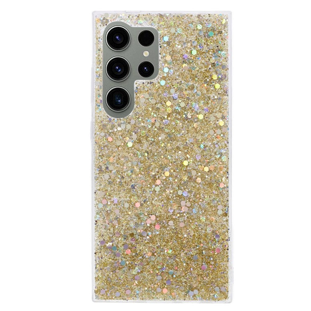 Samsung Galaxy S24 Ultra Skal - Guld Glitter