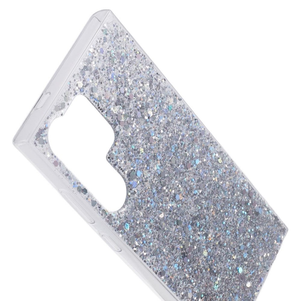 Samsung Galaxy S24 Ultra Skal - Silver Glitter