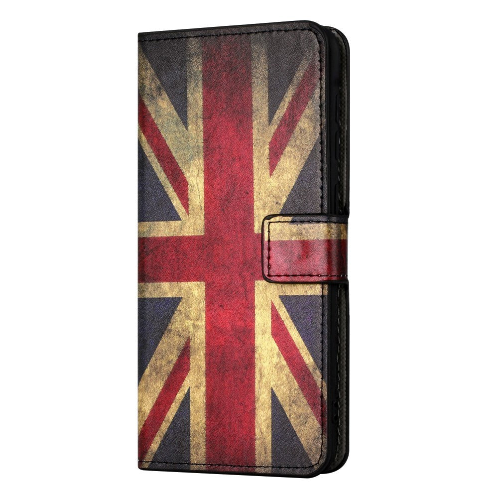 Samsung Galaxy A55 (5G) Konstläder Fodral m. Plånbok & Stativfunktion - Union Jack