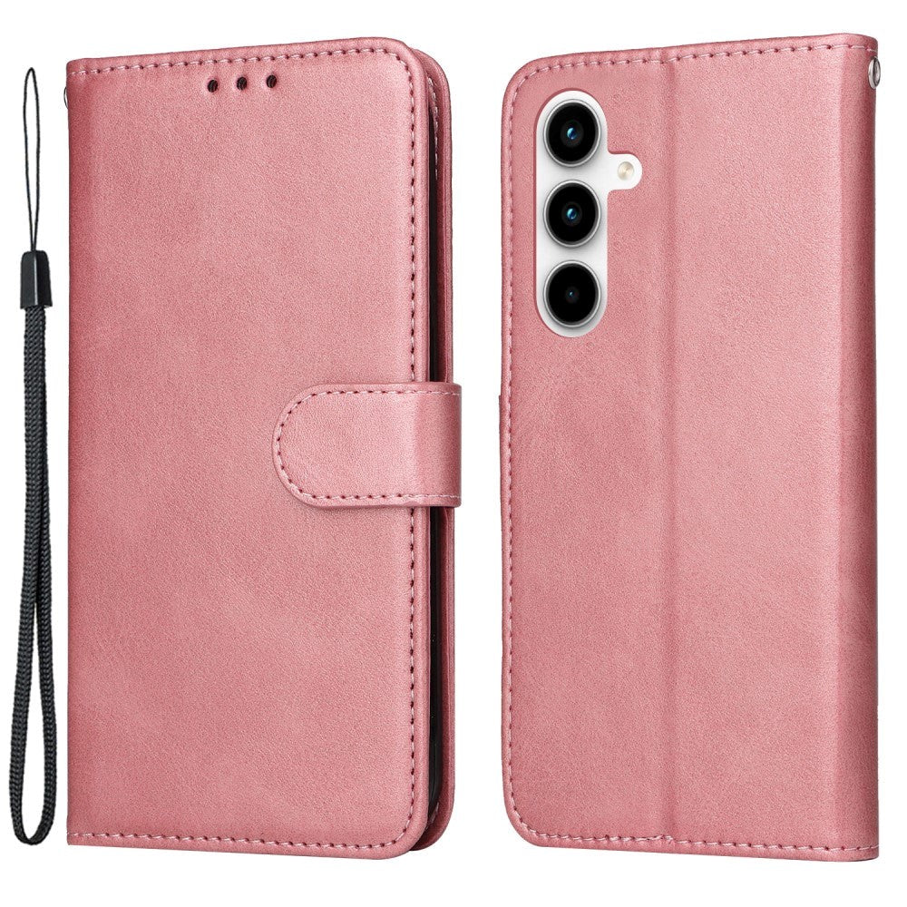 Samsung Galaxy A35 (5G) Konstläder Plånboksfodral m. Rem - Pink