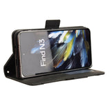 EIDERWOOD OnePlus Open Faux Leather Fodral med Stativfunktion & Avtagbar Korthållare - Svart