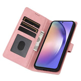 Samsung Galaxy A55 (5G) Läder Plånboksfodral m. Rem - Pink