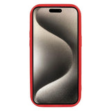 iPhone 15 Pro Flexibelt Plastskal med Vågig Design - Mat Röd