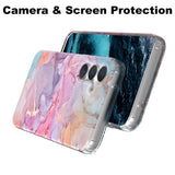 EIDERWOOD Samsung Galaxy S23 FE Hybrid Skal med Marmortryck - Rosa / Lila