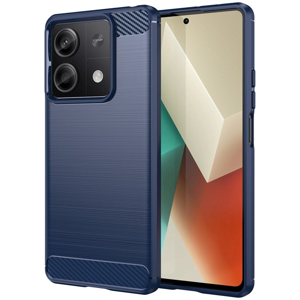 Xiaomi Redmi Note 13 (5G) Brushed Carbon Skal - Blå