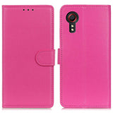 Samsung Galaxy Xcover 7 Klassisk PU-Läder Plånboksfodral - Pink