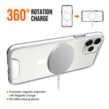 EIDERWOOD iPhone 11 Pro Max Hybrid Plast Skal - MagSafe Kompatibel - Genomskinlig / Vit