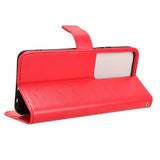 EIDERWOOD Honor X7b / 90 Smart Konstläder Flip Fodral m. Rem - Röd