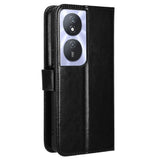 EIDERWOOD Honor X7b / 90 Smart Konstläder Flip Fodral m. Rem - Svart