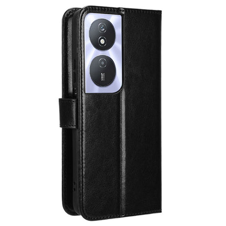 EIDERWOOD Honor X7b / 90 Smart Konstläder Flip Fodral m. Rem - Svart