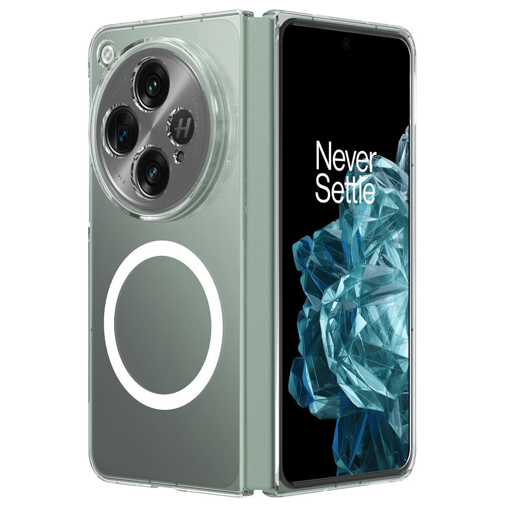 EIDERWOOD OnePlus Open Hård Plast Skal - MagSafe Kompatibel - Genomskinlig