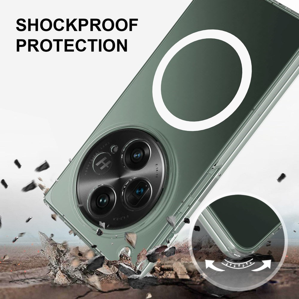 EIDERWOOD OnePlus Open Hård Plast Skal - MagSafe Kompatibel - Genomskinlig