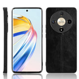 EIDERWOOD Honor Magic6 Lite (5G) Konstläder Baksida Skal - Svart