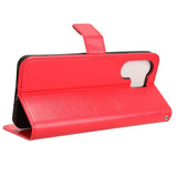 EIDERWOOD Xiaomi Redmi 13C (5G) Konstläder Flip Fodral m. Rem - Röd