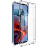 Motorola Moto G04 / G24 / G24 Power IMAK Shock Resistant Plast Bak Skal - Transparent