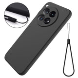 EIDERWOOD OnePlus 12R Liquid Silikon Skal med Rem - Svart