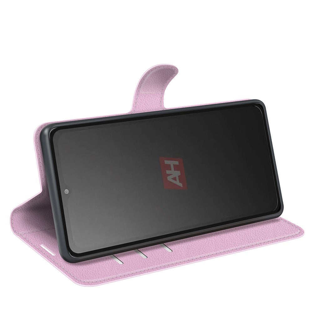 EIDERWOOD Samsung Galaxy Xcover 7 Plånboksfodral Litchi Textur - Rosa