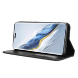 EIDERWOOD Honor Magic6 Pro (5G) Magnetiskt Konstläder Flip Fodral - Svart