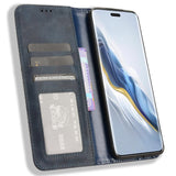 EIDERWOOD Honor Magic6 Pro (5G) Magnetiskt Konstläder Flip Fodral - Blå