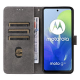 EIDERWOOD Motorola Moto G04 / G24 / G24 Power Läder Fodral med Plånbok och Rem - Lila