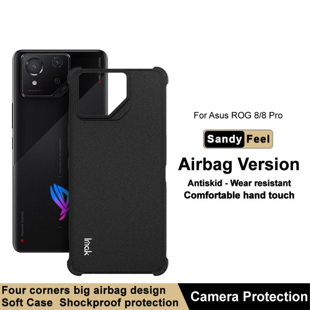 Asus ROG Phone 8 / 8 Pro Mat Flexibel plastskal - Svart