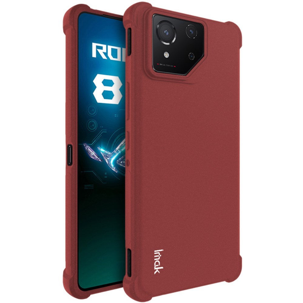 Asus ROG Phone 8 / 8 Pro Mat Flexibel plastskal - Röd