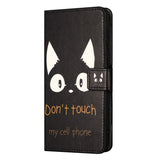 EIDERWOOD Samsung Galaxy Xcover 7 Fodral med Plånbok & Stativfunktion - "Don't Touch My Cellphone" Katt