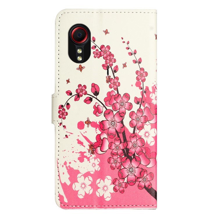 EIDERWOOD Samsung Galaxy Xcover 7 Fodral med Plånbok & Stativfunktion - Rosa Blommor