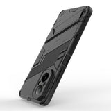 EIDERWOOD Realme C67 (4G) Hybrid Tåligt Skal med Stativfunktion - Svart