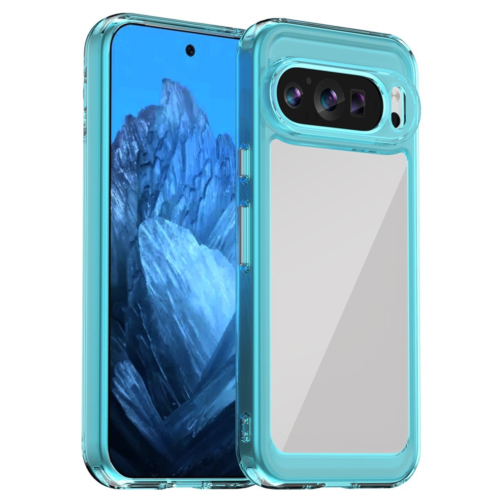 EIDERWOOD Google Pixel 9 / 9 Pro Hybrid Plast Skal - Transparent / Blå