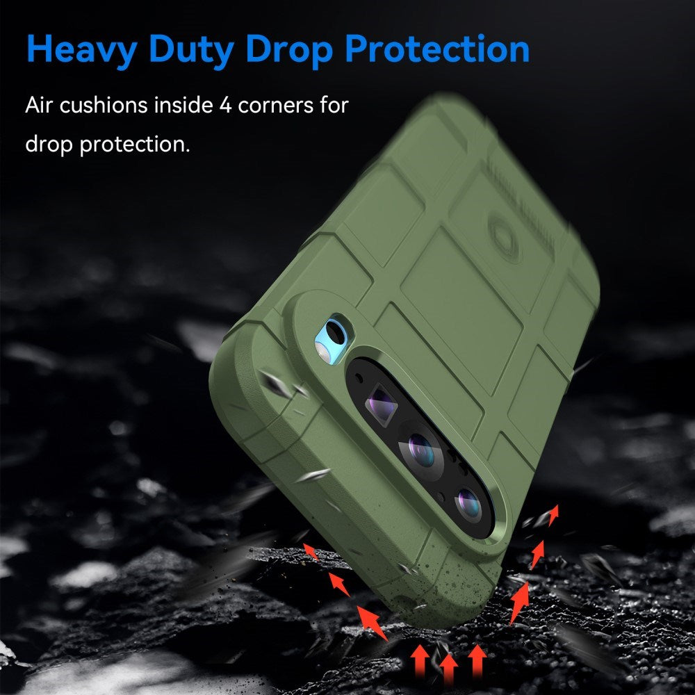 EIDERWOOD Google Pixel 9 / 9 Pro Rugged Shield Series Tåligt Skal - Grön