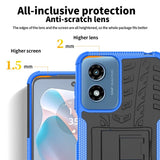 EIDERWOOD Motorola Moto G Play (2024) Hybrid Tough Case m. Stativfunktion - Svart / Lila