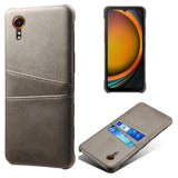 EIDERWOOD Samsung Galaxy Xcover 7 Konstläder Skal med Inbyggd Korthållare - Grå