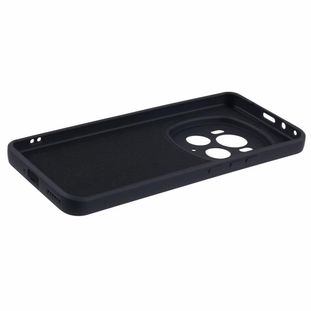 EIDERWOOD Honor Magic6 Pro 5G Fodral – Flexibelt Plast-fodral med Fiberfoder och Precisa Kamerautskärningar - Svart