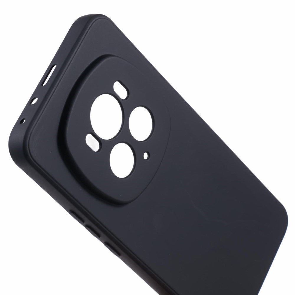 EIDERWOOD Honor Magic6 Pro 5G Fodral – Flexibelt Plast-fodral med Fiberfoder och Precisa Kamerautskärningar - Svart