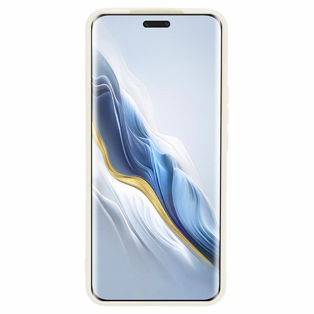 EIDERWOOD Honor Magic6 Pro 5G Fodral – Flexibelt Plast-fodral med Fiberfoder och Precisa Kamerautskärningar - Vit
