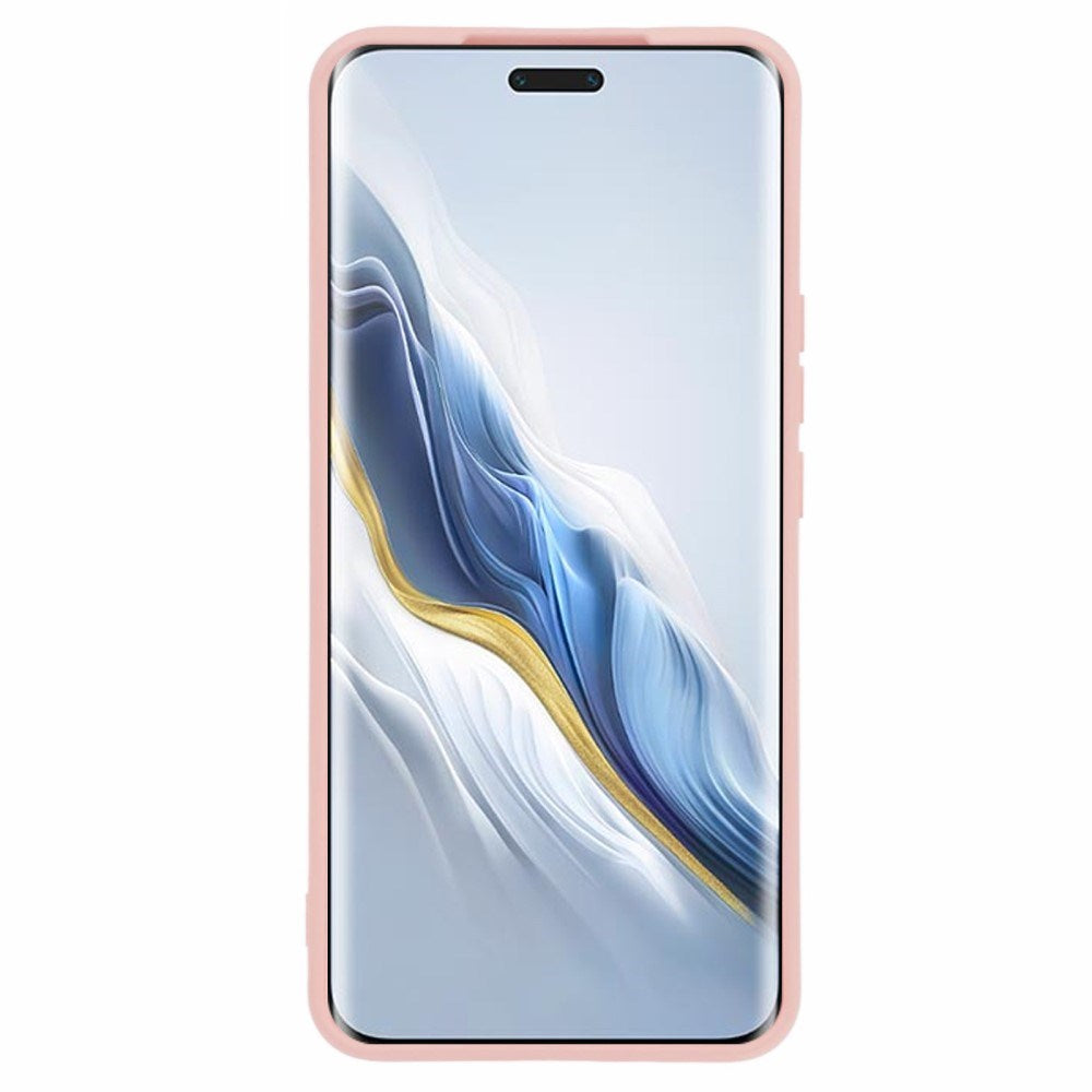 EIDERWOOD Honor Magic6 Pro 5G Fodral – Flexibelt Plast-fodral med Fiberfoder och Precisa Kamerautskärningar - Rosa