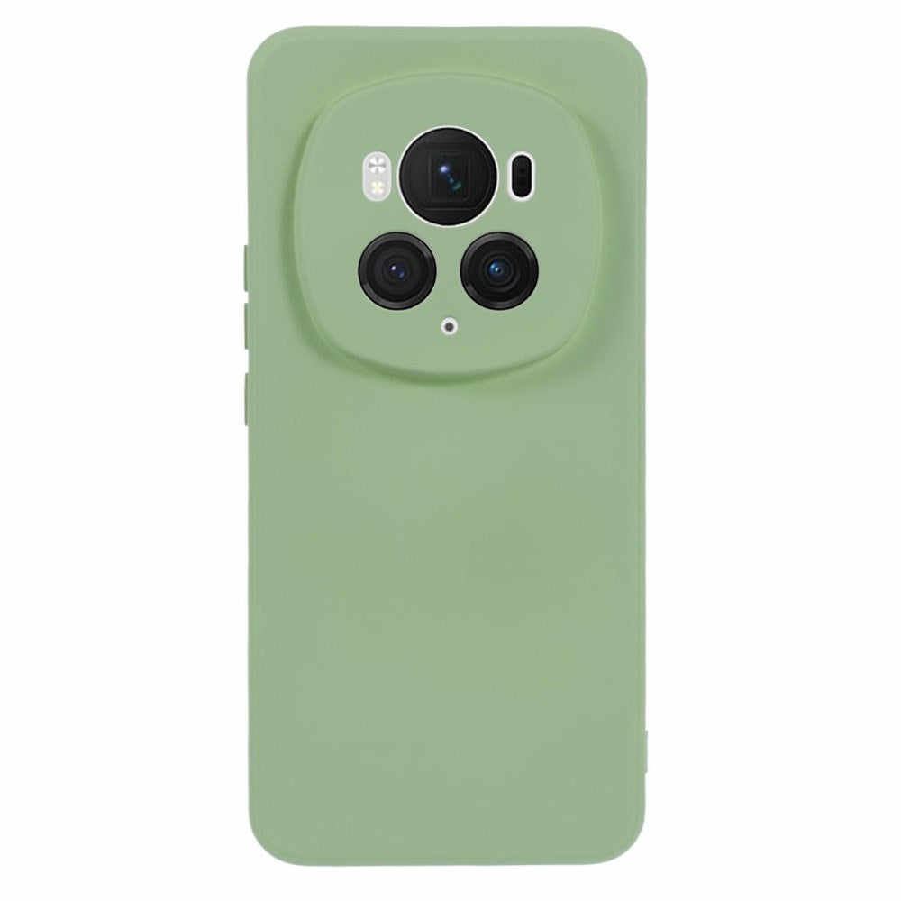 EIDERWOOD Honor Magic6 Pro 5G Fodral – Flexibelt Plast-fodral med Fiberfoder och Precisa Kamerautskärningar- Ljusgrön