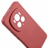 EIDERWOOD Honor Magic6 Pro 5G Fodral – Flexibelt Plast-fodral med Fiberfoder och Precisa Kamerautskärningar - Mörkröd