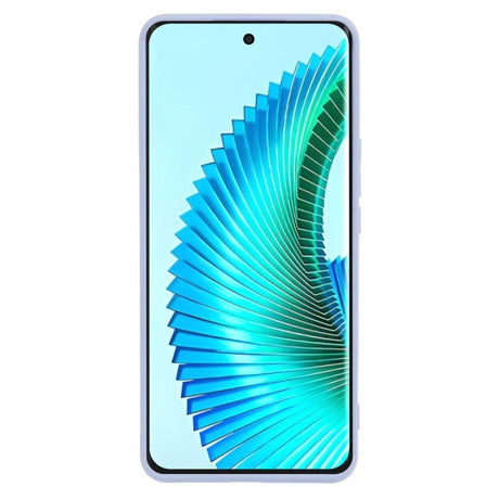 EIDERWOOD Honor Magic6 Lite 5G Fodral – Flexibelt Plast-fodral med Fiberfoder och Precisa Kamerautskärningar- Ljusblått