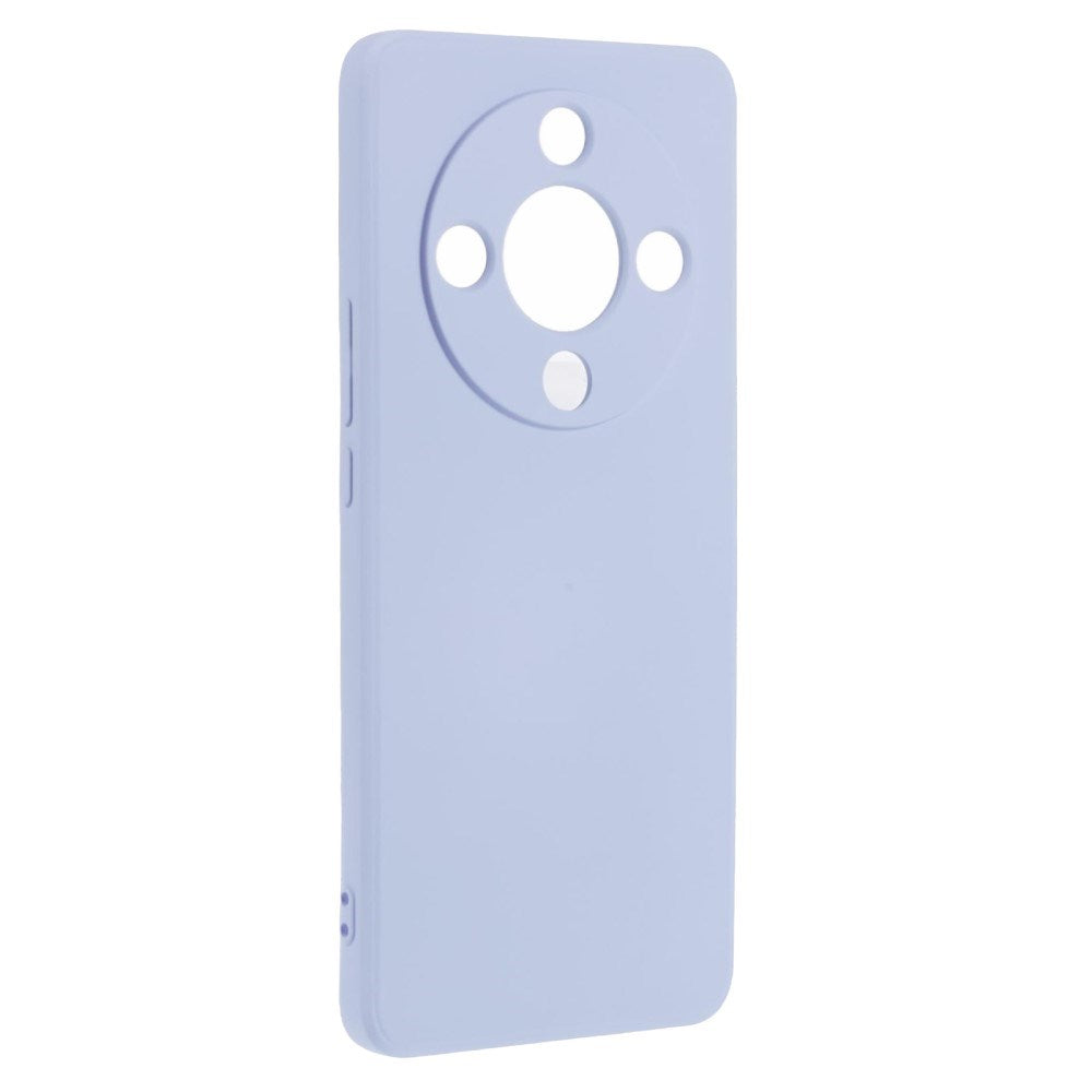 EIDERWOOD Honor Magic6 Lite 5G Fodral – Flexibelt Plast-fodral med Fiberfoder och Precisa Kamerautskärningar- Ljusblått