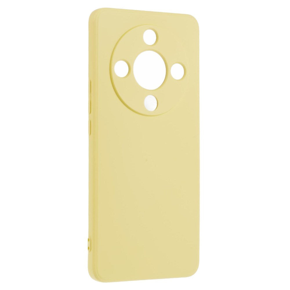 EIDERWOOD Honor Magic6 Lite 5G Fodral – Flexibelt Plast-fodral med Fiberfoder och Precisa Kamerautskärningar - Gul