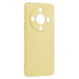 EIDERWOOD Honor Magic6 Lite 5G Fodral – Flexibelt Plast-fodral med Fiberfoder och Precisa Kamerautskärningar - Gul