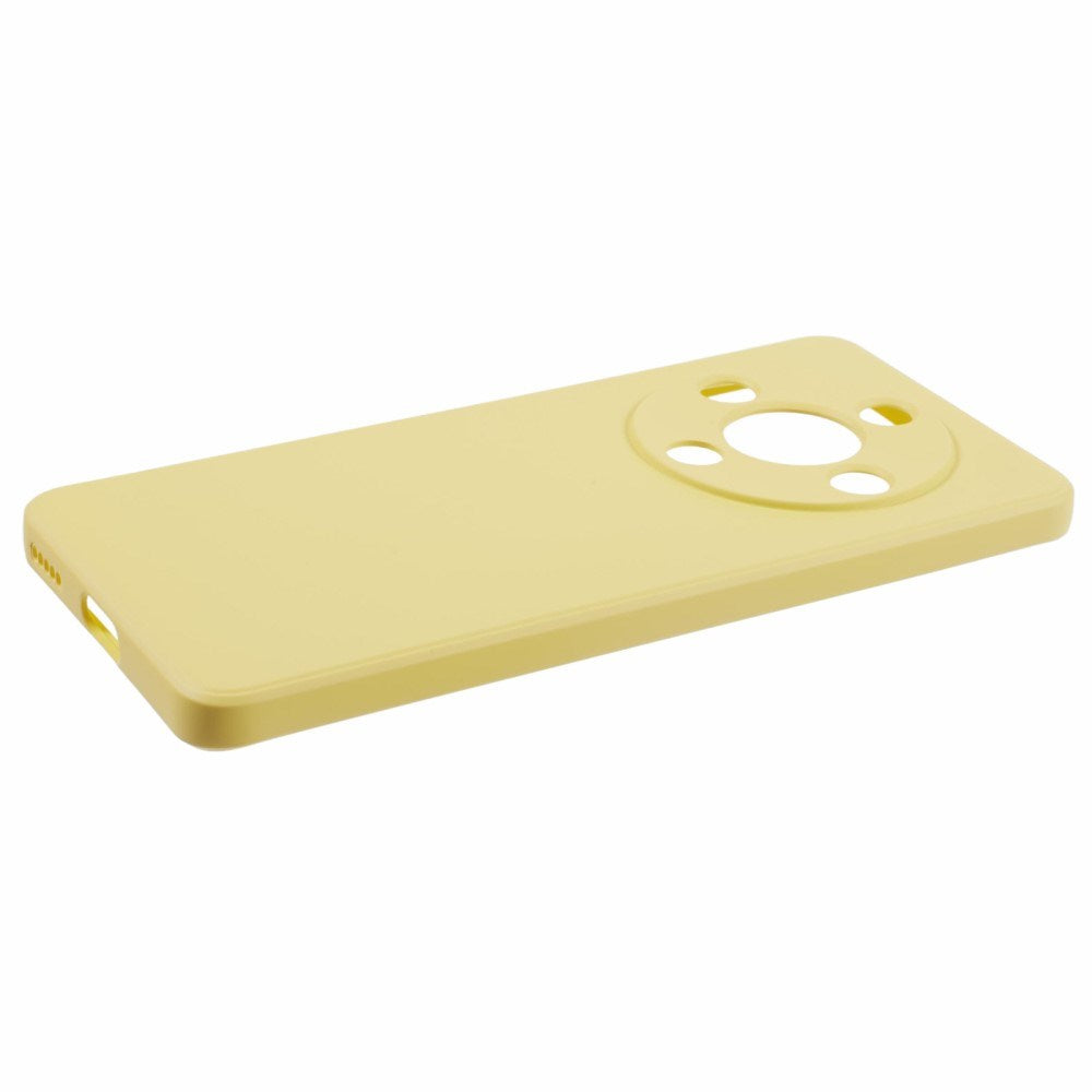 EIDERWOOD Honor Magic6 Lite 5G Fodral – Flexibelt Plast-fodral med Fiberfoder och Precisa Kamerautskärningar - Gul