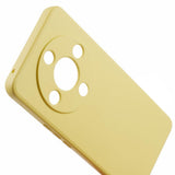 EIDERWOOD Honor Magic6 Lite 5G Fodral – Flexibelt Plast-fodral med Fiberfoder och Precisa Kamerautskärningar - Gul