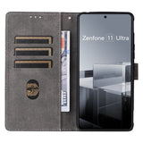 EIDERWOOD Asus Zenfone 11 Ultra Läder Fodral med Plånbok och Rem - Svart