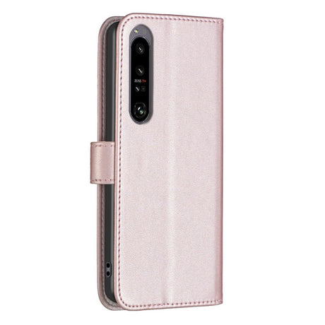 EIDERWOOD Sony Xperia 1 VI Konstläder Plånboksfodral med Ståfunktion & Korthållare - Rose Gold